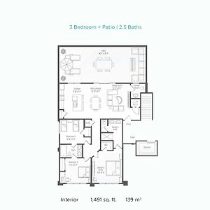 Luxe Condominium met Drie Slaapkamers